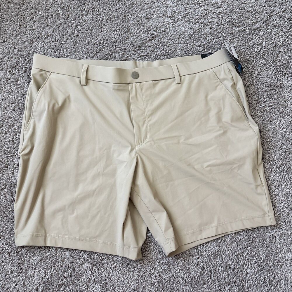 Callaway Golf Men's Pull On Stretch Shorts Color Beige Tan Size XXL NWT $74